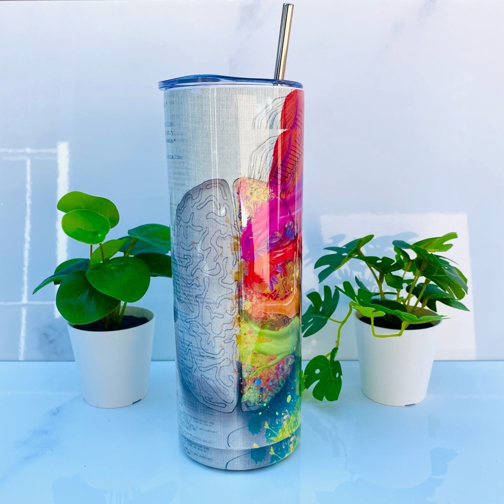 Brain Tumbler, Future Doctor, Medical Student Gift, Coffee Tumbler, Brain Cup